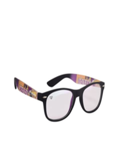 Buy Walrus Men Clear Lens & Black Square Sunglasses With UV Protected Lens WSGM LEAH 010232 ...