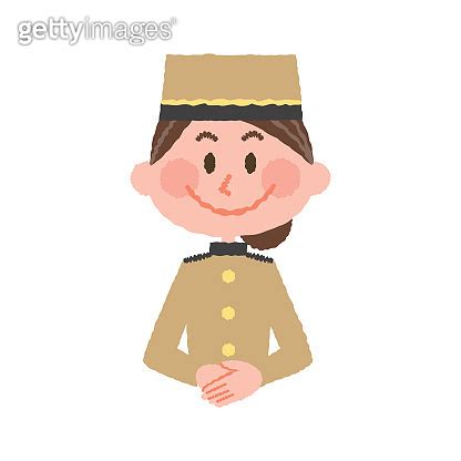 vector illustration of a hotel worker 이미지 (836168762) - 게티이미지뱅크