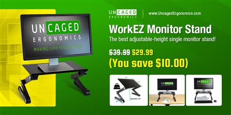 Is your monitor at the right height? Sit up straight, improve your posture and de-clutter your ...