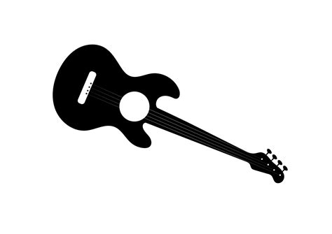 Black and white music guitar icon isolated on white background 8486236 Vector Art at Vecteezy