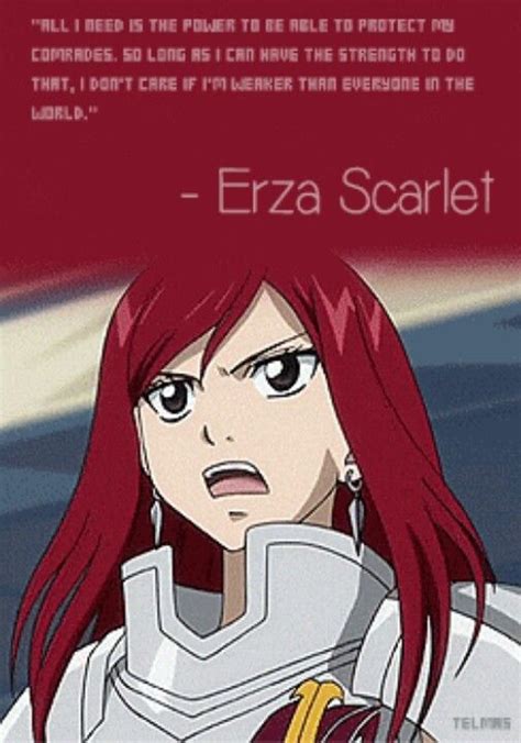 Pin by Danna Liurova on Erza Scarlet | Fairy tail quotes, Fairy tail characters, Fairy tail love