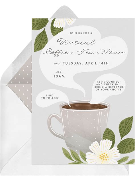 Coffee Hour Invitations | Greenvelope.com