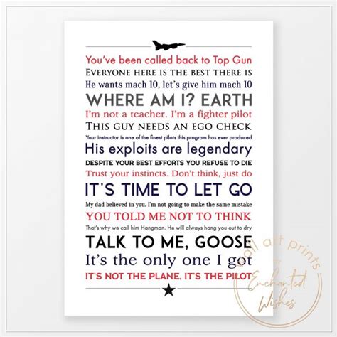 Top Gun: Maverick Quotes Print - Wall Art