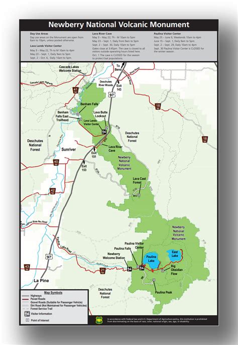 Newberry Volcano Map