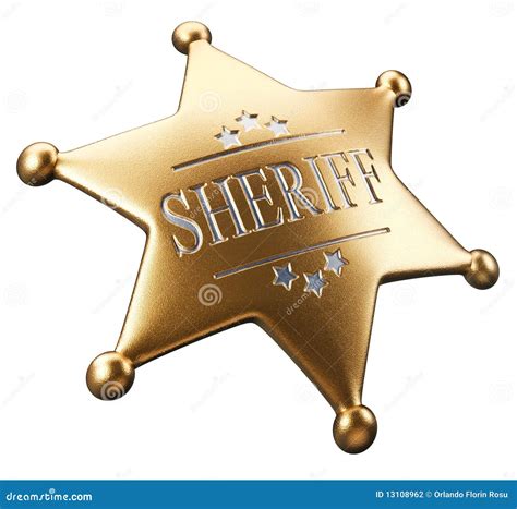 Sheriff's Badge Stock Photography - Image: 13108962