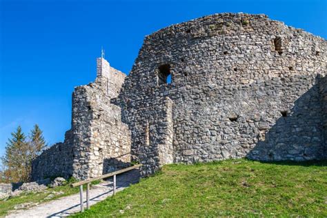 Ruins of Eisenberg Castle stock photo. Image of summit - 119207054