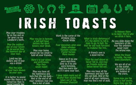 St Patricks Day Poster Irish Drinks & Toasts Instant Digital Download Printable - Etsy | St ...