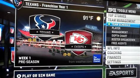 Madden 10 Franchise Mode Walktrhough - YouTube