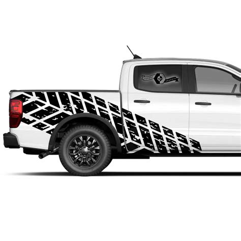Ford F-150 F 150 F150 Raptor Tire Tracks Splash Side Door Decals Stickers - Stickers for Vehicle ...