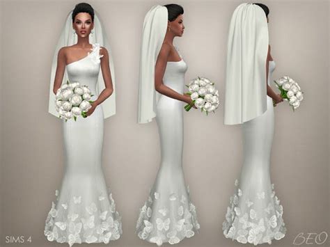 Sims 4 CC's - The Best: Wedding veil 03 by BEO | Sims 4 wedding dress, Wedding veil, Sims