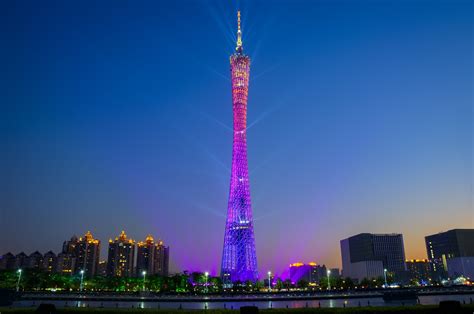 Canton tower,twilight,night view,china,evening - free image from ...