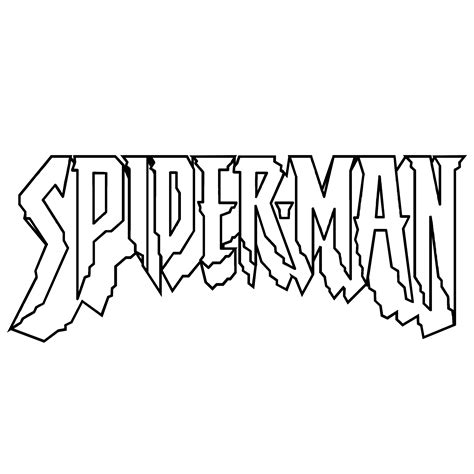 Black And White Spiderman Logo