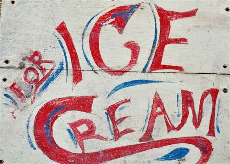 Vintage Old Early Antique Original Ice Cream Sign Carnival Wooden Trade sign | Trade sign ...