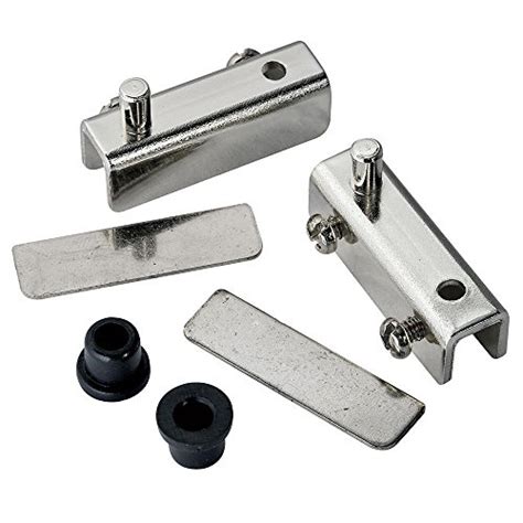 Glass Door Pivot Hinge - Satin Black (Pair) | Pricepulse