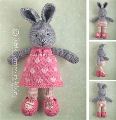 15 Easter Bunny knitting patterns free - The Funky Stitch