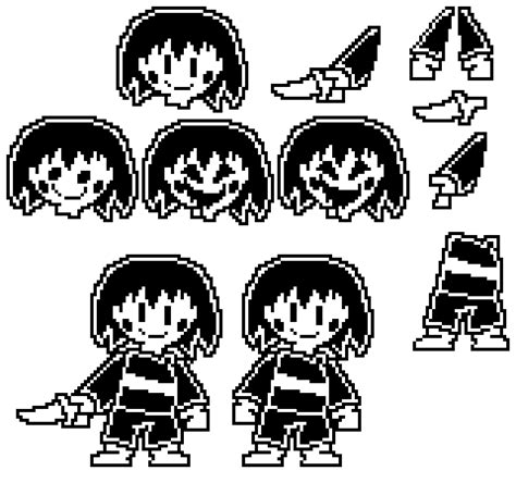 Pixilart - Chara Sprite sheet by Werdna-5002