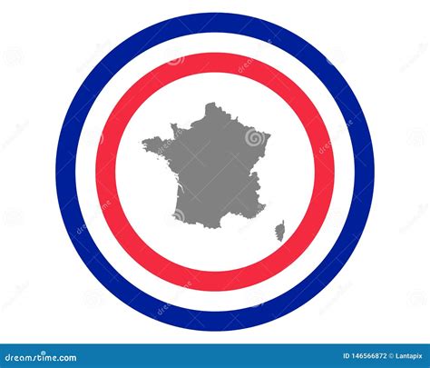 French flag and map stock vector. Illustration of flag - 146566872