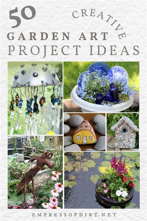 50 Creative + Recycled Garden Art Projects