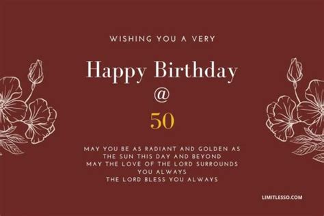 50th Birthday Wishes and Messages (Golden Jubilee Wishes) for 2024 ...