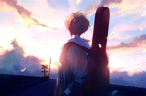 2560x1700 Anime Boy Guitar Painting Chromebook Pixel ,HD 4k Wallpapers ...