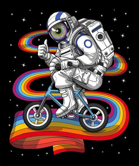 Trippy Astronaut Biker Digital Art by Nikolay Todorov - Fine Art America