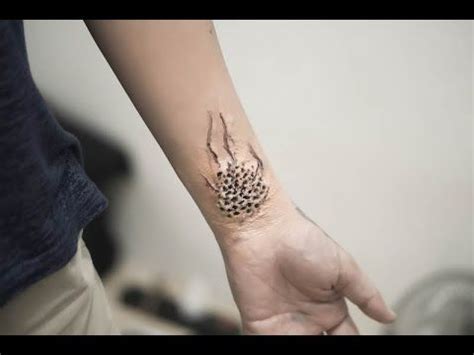 Trypophobia | Makeup artist portfolio, Geometric tattoo, Flower tattoo