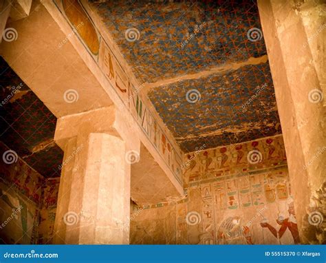 Temple Of Hatshepsut At Deir El-Bahri. Neighborhoods Of Valley Of The Kings. Stock Photography ...