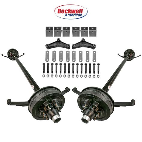 Tandem Trailer Axle Kit 5200 lb Electric Brake Axles | 95" HF - 80" SC | eBay | Trailer axles ...