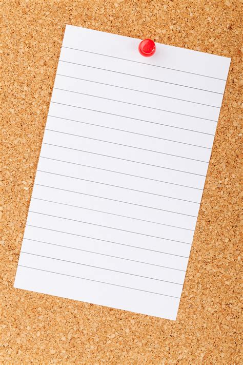 Note On A Cork Board Free Stock Photo - Public Domain Pictures