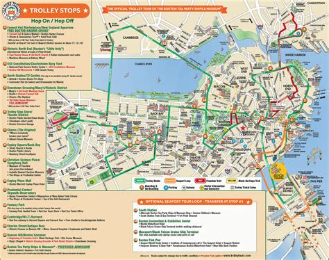 Trolleytours - Boston Old Town Trolley Route Map | Usa - Freedom Trail ...