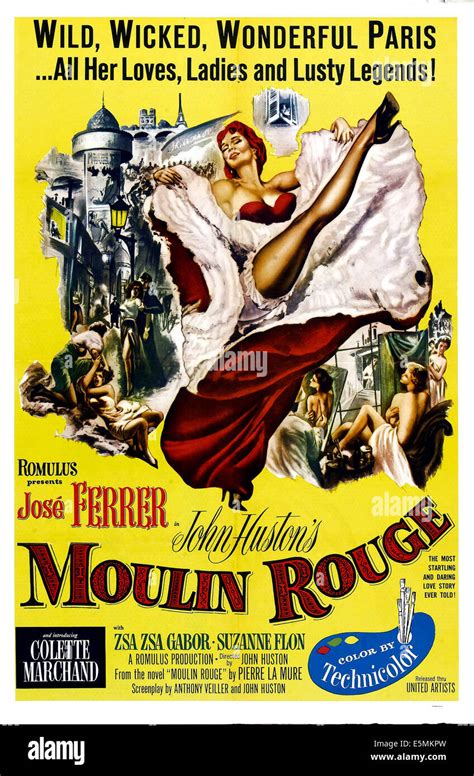 MOULIN ROUGE, poster art, 1952 Stock Photo - Alamy