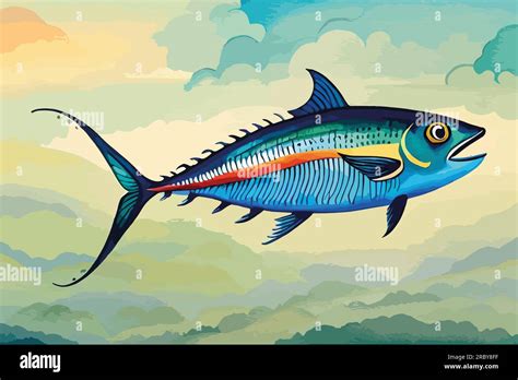 Tuna fish watercolor art Stock Vector Image & Art - Alamy