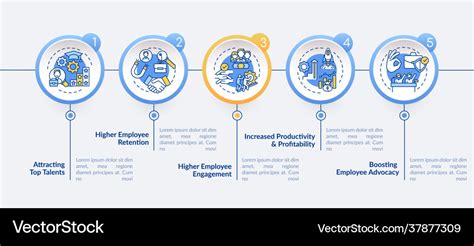 Corporate culture infographic template Royalty Free Vector