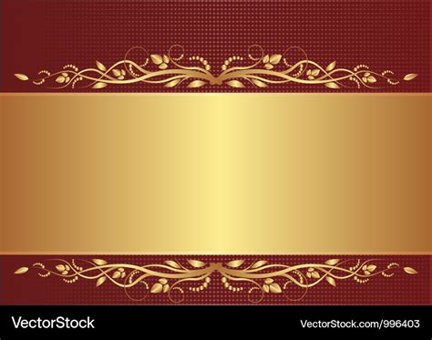 Burgundy and gold background Royalty Free Vector Image