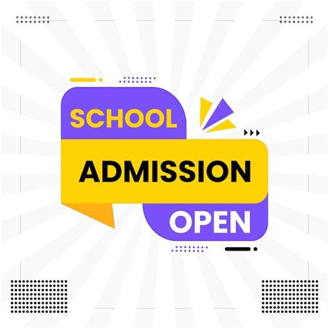 Premium Vector | School admission open banner with simple background design