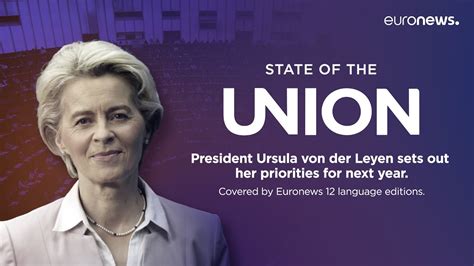 Live: Ursula von der Leyen delivers her annual State of the Union speech - PubAffairs Bruxelles