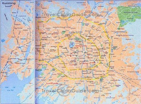 Maps of Kunming China: Hotels, Attractions, Bus Stations