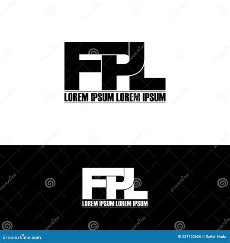 Letter FPL Simple Monogram Logo Icon Design. Stock Vector ...