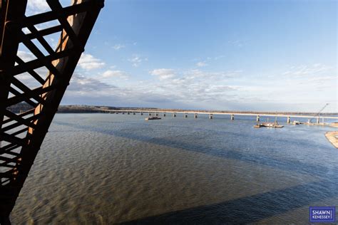 Photographing Chain Of Rocks Bridge.