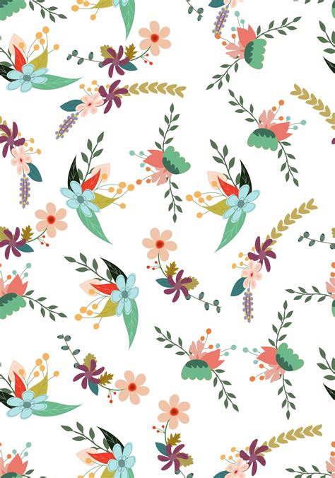 Floral Wallpaper Pattern Background Free Stock Photo - Public Domain Pictures