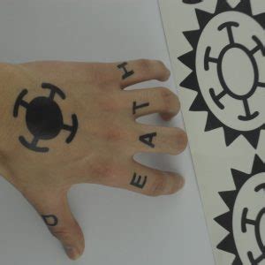 One Piece Trafalgar Law Tattoo Hand [Free Shipping]