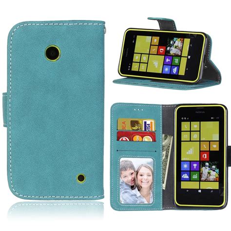 New PU Leather Flip Cases For Microsoft Nokia Lumia 630 Cover Wallet ...