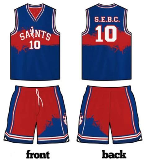 Hot Unique Design Blue And Red Basketball Uniform Full Sublimation ...