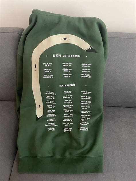 Zach Bryan Burn Burn Burn Tour Bull Hoodie Green Size… - Gem