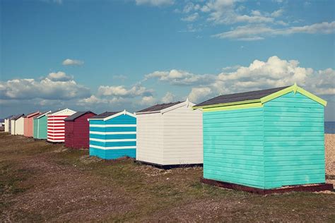 beach huts, sit, coast, southern, england., captured, canon dslr, Coloured, CC0, public domain ...