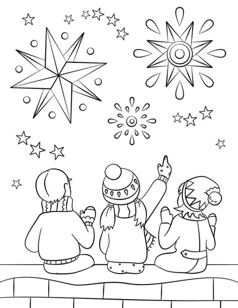 Bonfire Night 2 Coloring Page - Free Printable Coloring Pages for Kids