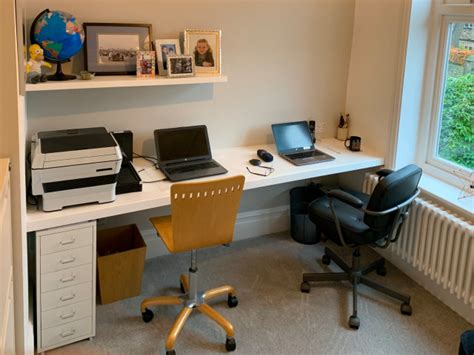 Compact Home Office with Floating Desk - Contemporary - Home Office ...