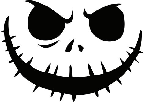 Free printable jack skellington pumpkin carving stencil templates download