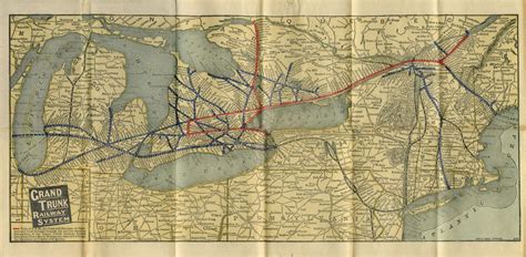 Map of Grand Trunk Railway system and connections – All Items – Digital Archive : Toronto Public ...