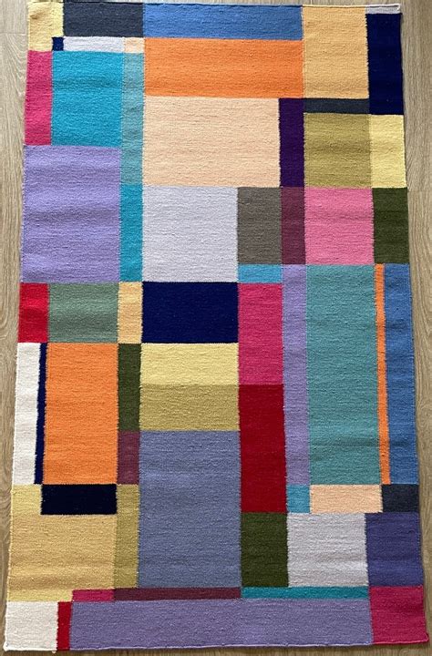 My Hommage To Doesburg - Flat Weave, Textile Art by Daniel Buchner | Artmajeur
